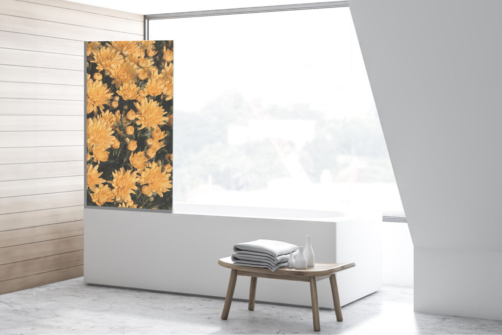 Badezimmerglas_Chrysanthemen_80x140