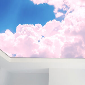 Lichtdecke rosa Wolken