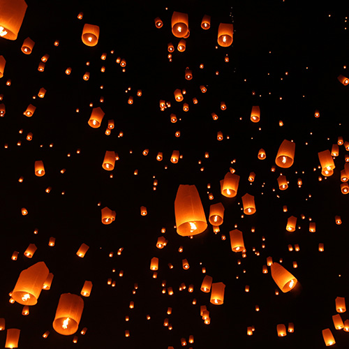 Lichtdecke Laternenhimmel
