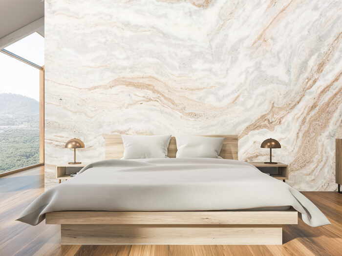 Tapete_Schlafzimmer_Sandmarmor