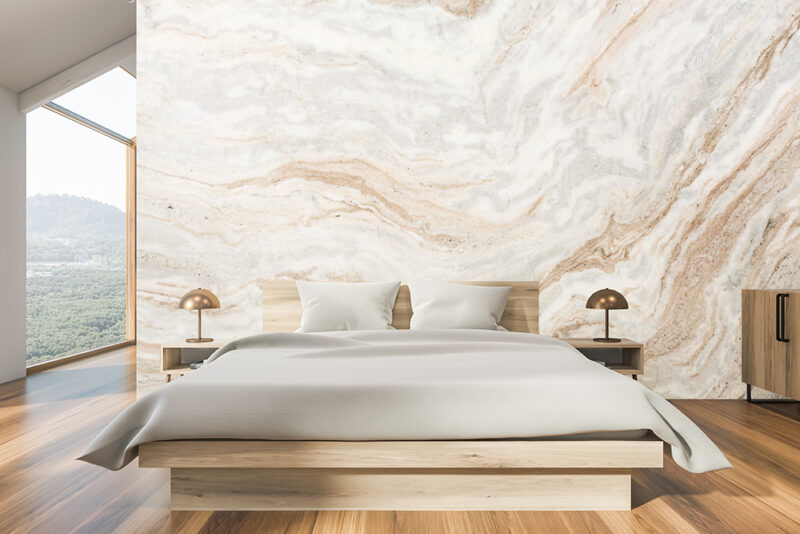 Tapete_Schlafzimmer_Sandmarmor