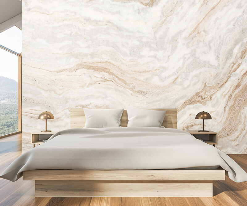 Tapete_Schlafzimmer_Sandmarmor