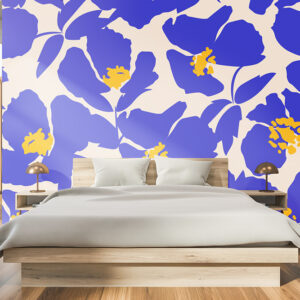 Tapete Schlafzimmer modern flowers