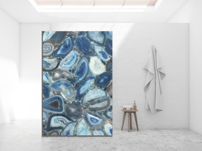 Duschtrennwand Blue Stones 140x210