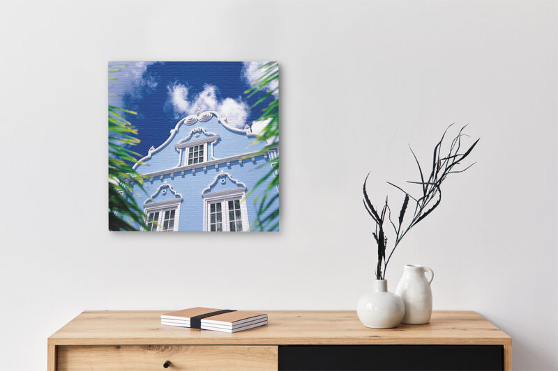 Keilrahmenbild Haus