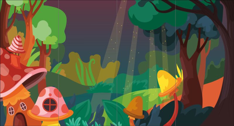 Kindertapete Wald 500x270