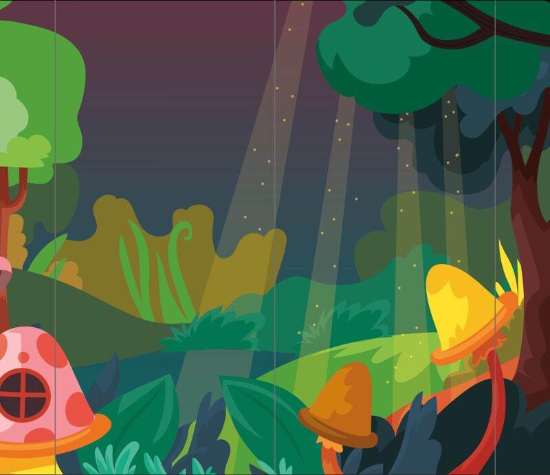 Kindertapete Wald 500x270