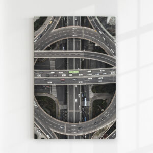 Glasbild_Autobahn
