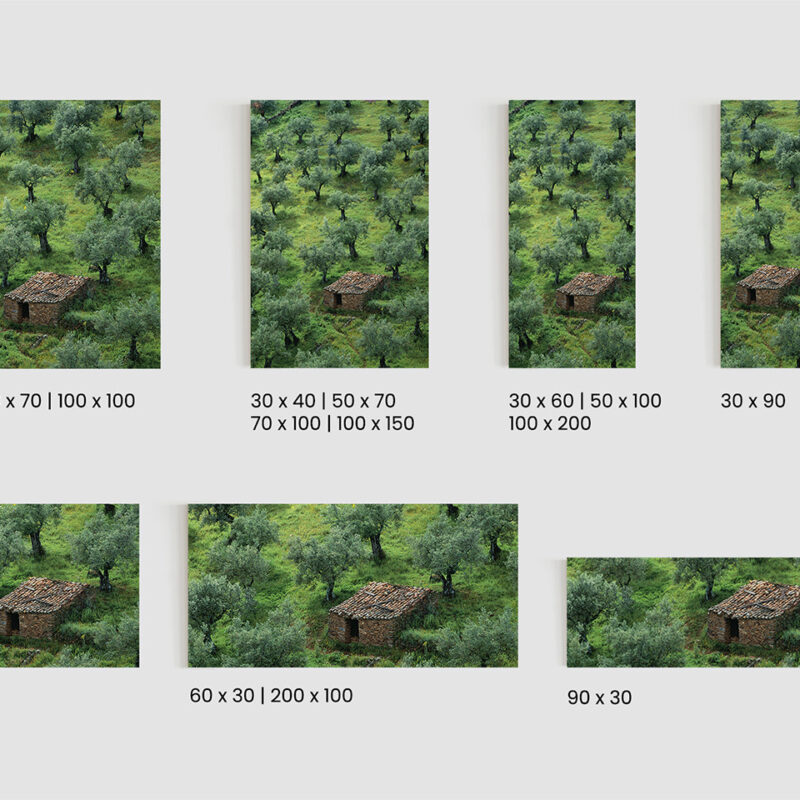 Glasbild_Toskana_Größen
