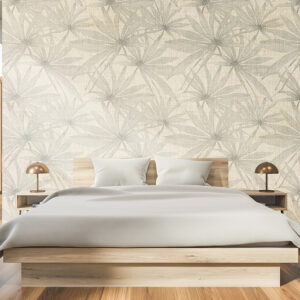 Tapete Schlafzimmer Linen Leaf