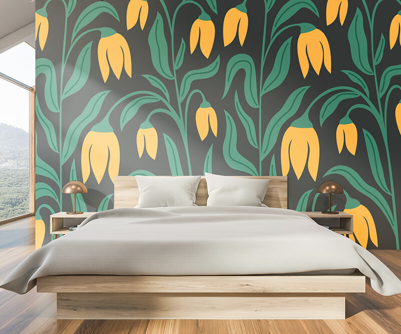 Tapete_Schlafzimmer_Tulpen