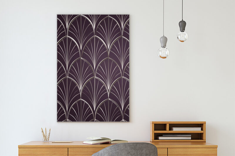 Akustikbild_Büro_silver-plum Akustikbild Silver Plum