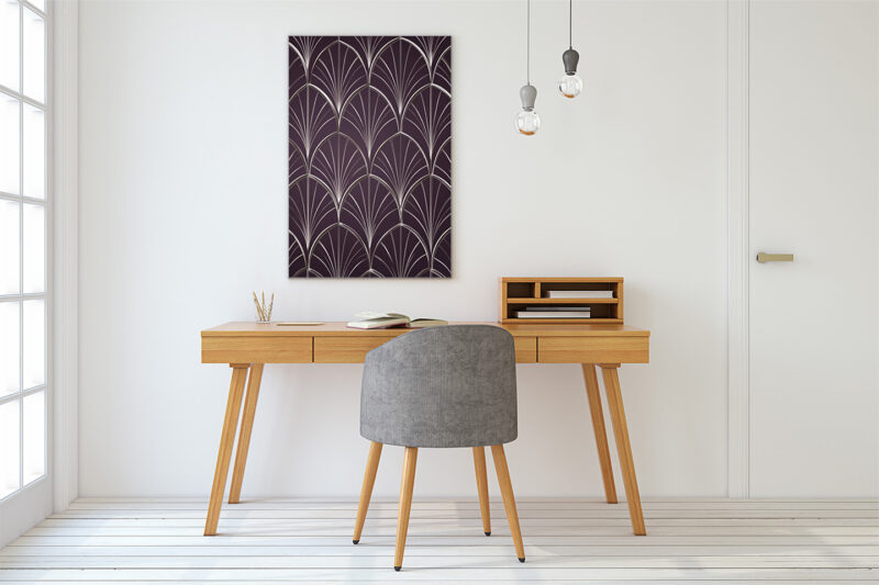 Akustikbild_Büro_silver-plum Akustikbild Silver Plum