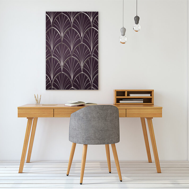 Akustikbild_Büro_silver-plum Akustikbild Silver Plum