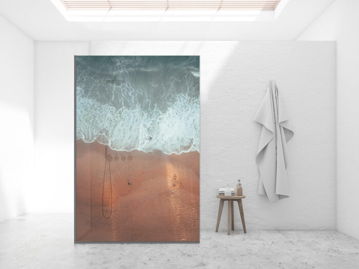 Duschtrennwand für Walk-in Duschen Meeresrausch