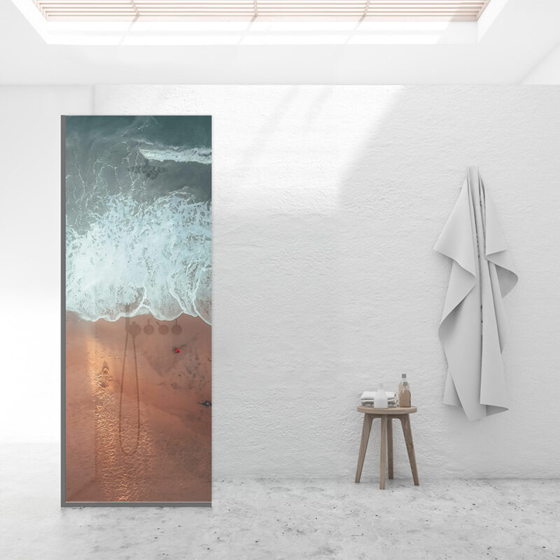 Duschtrennwand_80x210_Meeresrausch Duschtrennwand für Walk-in Duschen Meeresrausch