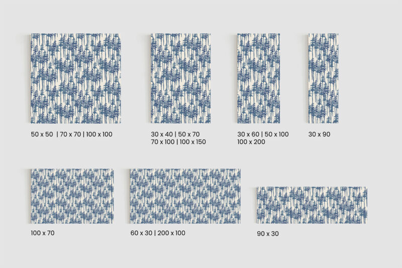 Glasbild_Baummuster_Größen Glasbild Baummuster