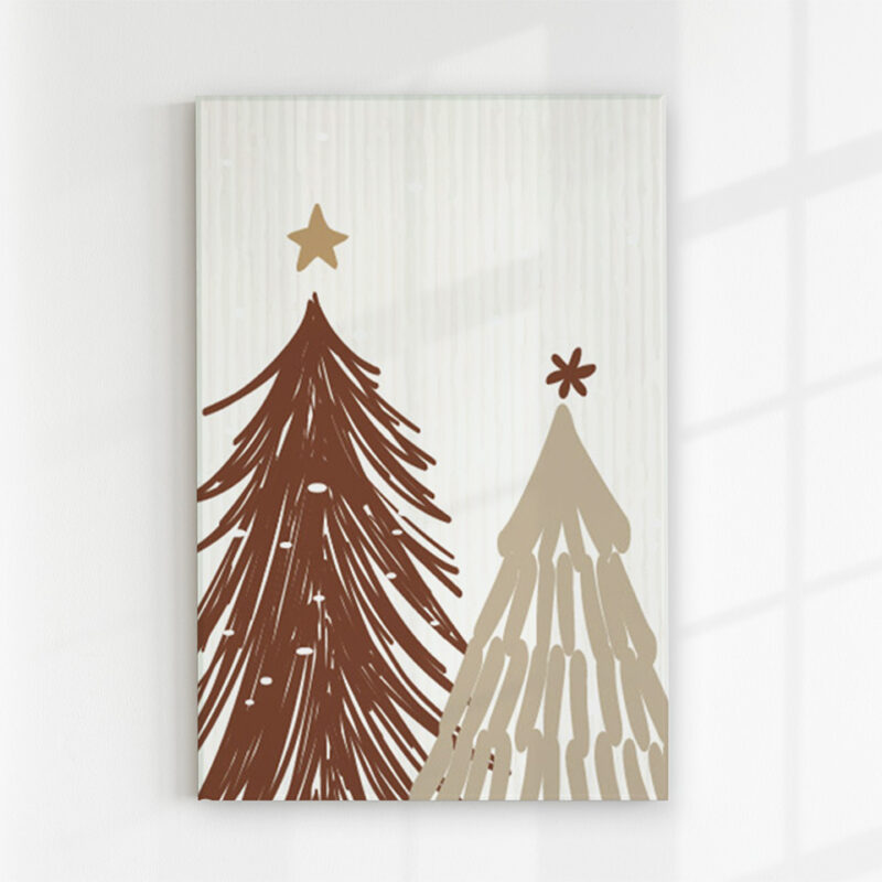 Glasbild Christmastrees