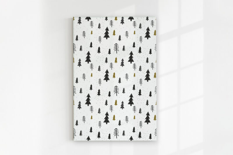 Glasbild_abstrakte-Baumlandschaft Glasbild abstrakte Baumlandschaft