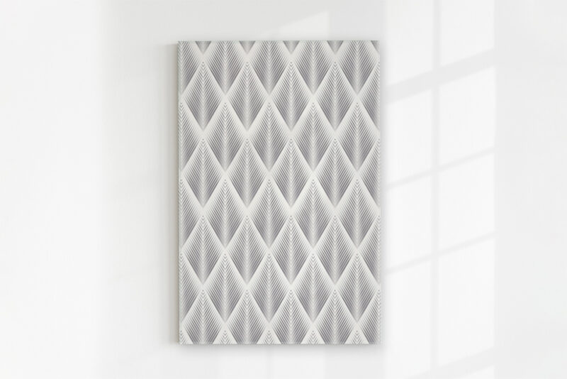 Glasbild geometric flowers