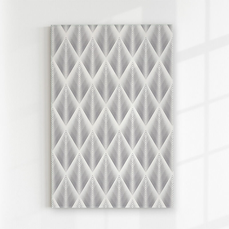 Glasbild geometric flowers