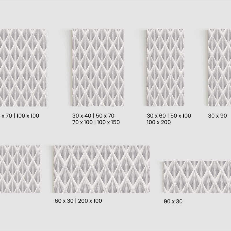 Glasbild geometric flowers