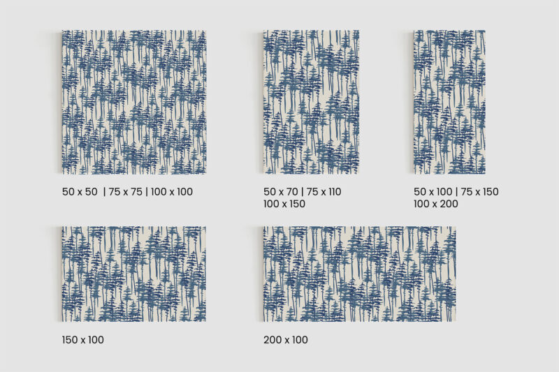 Keilrahmenbild_Baummuster_Größen Keilrahmenbild Baummuster