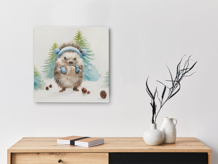 Keilrahmenbild_Weihnachtsigel Keilrahmenbild Weihnachtstiere