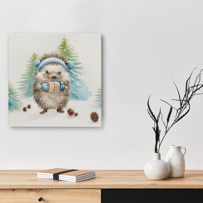 Keilrahmenbild_Weihnachtsigel Keilrahmenbild Weihnachtstiere