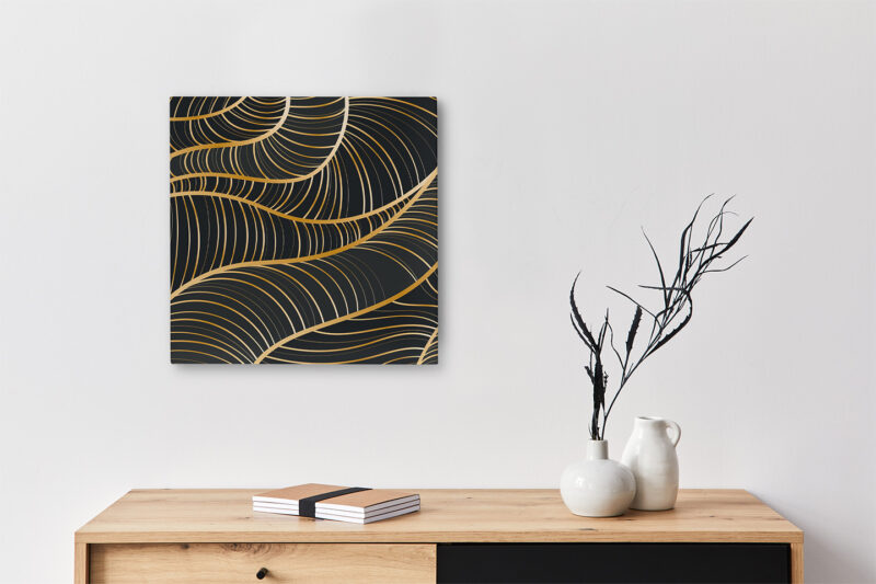 Keilrahmenbild_golden-lines Keilrahmenbild Golden Lines