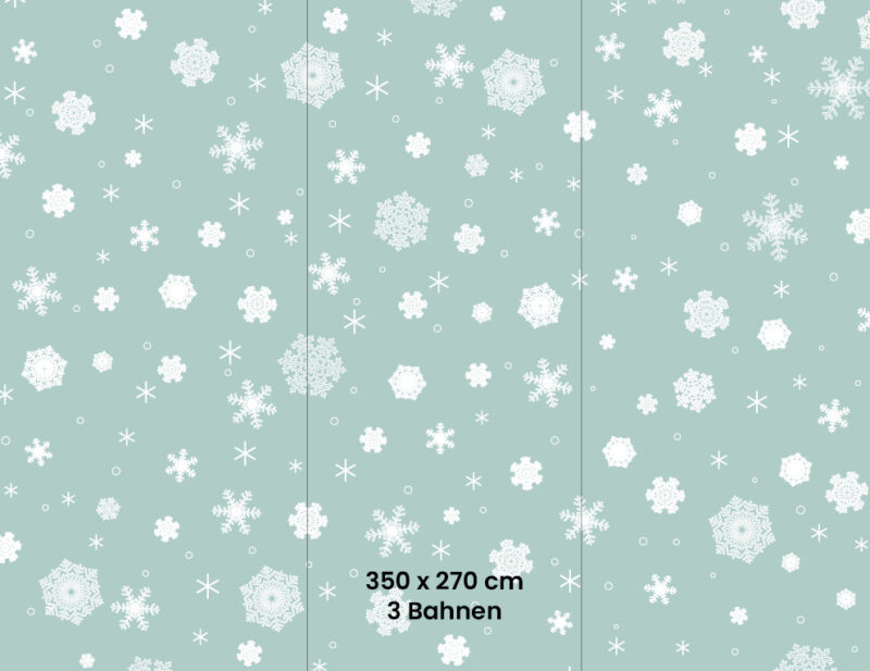 Kindertapete_350x270_Bahnen_Schneeflocken Kindertapete Schneeflocken