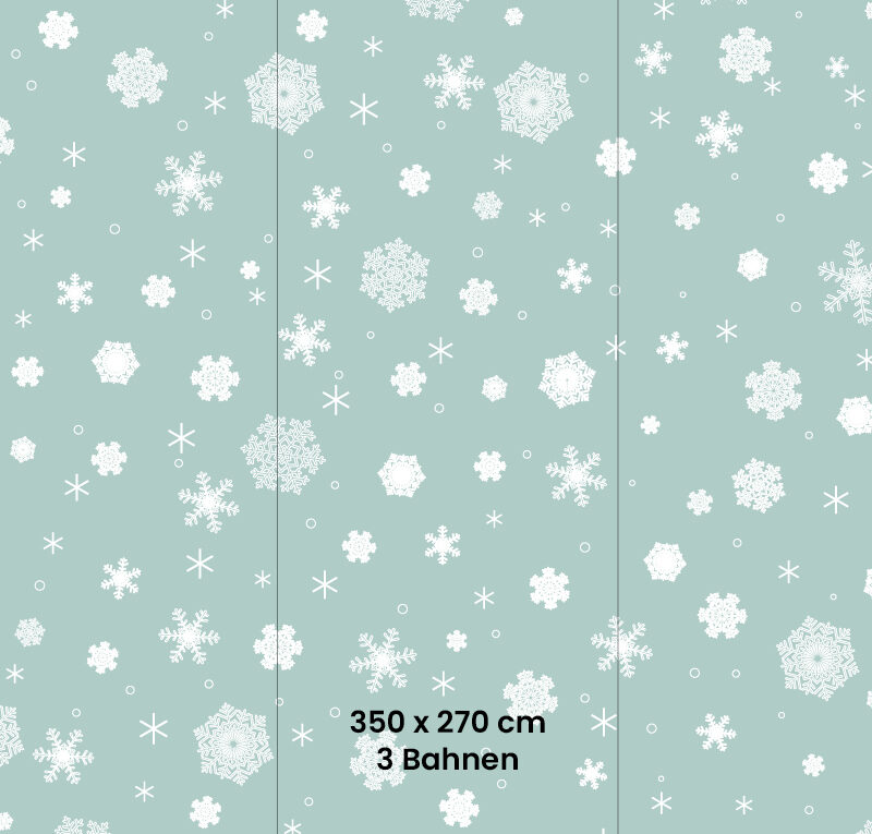 Kindertapete_350x270_Bahnen_Schneeflocken Kindertapete Schneeflocken