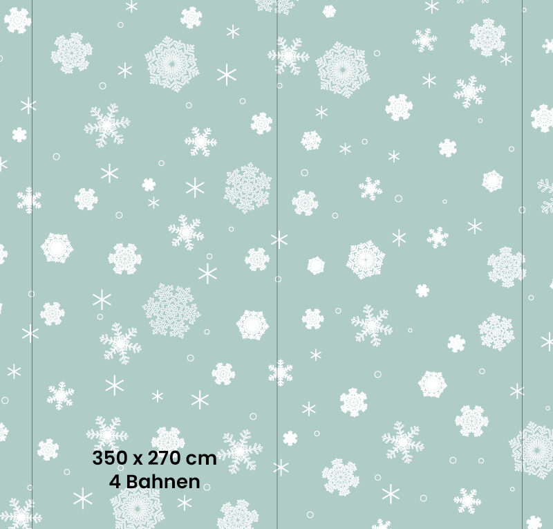 Kindertapete_500x270_Bahnen_Schneeflocken Kindertapete Schneeflocken