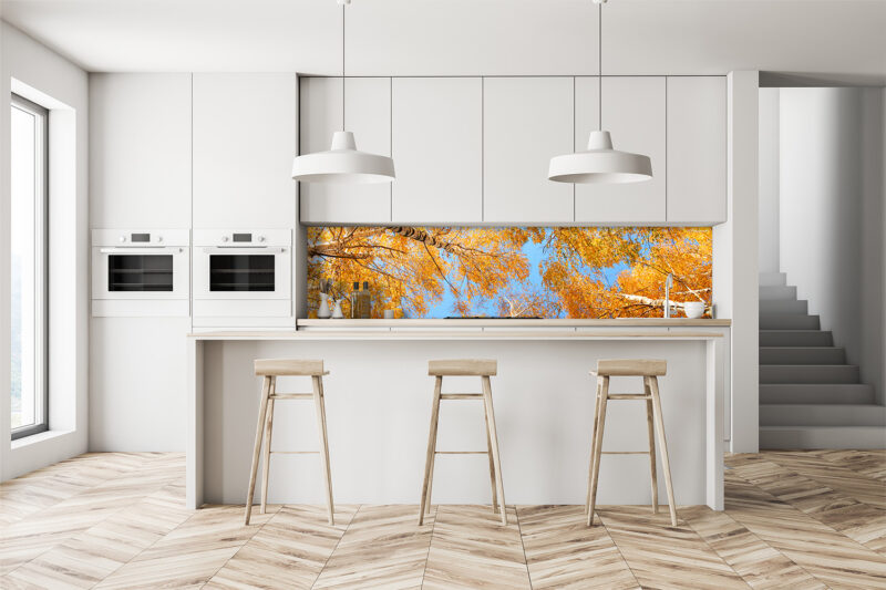 Küchenrückwand Herbstwald
