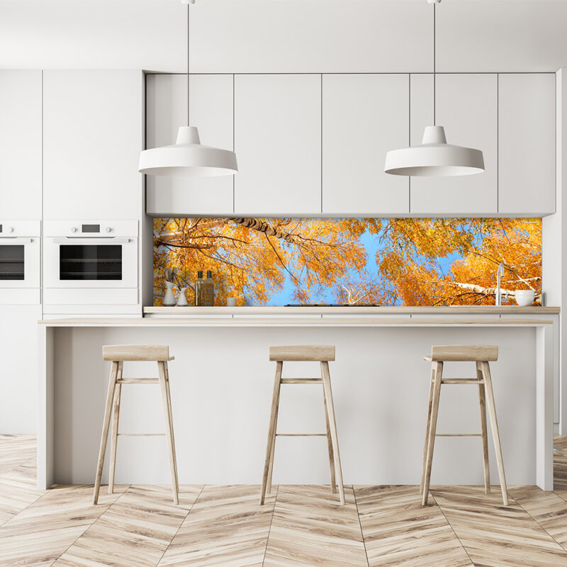 Küchenrückwand Herbstwald