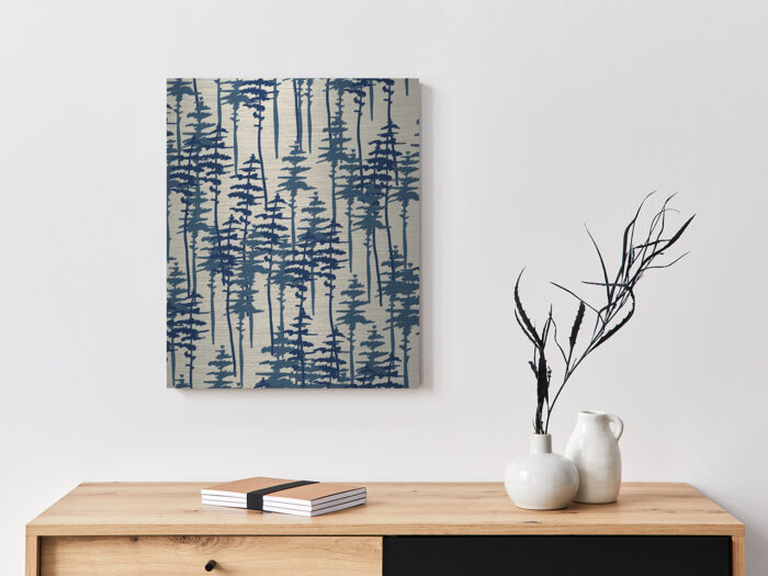 Metallbild_Baummuster_gebürstet Metallbild Baummuster