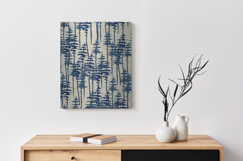 Metallbild_Baummuster_gebürstet Metallbild Baummuster