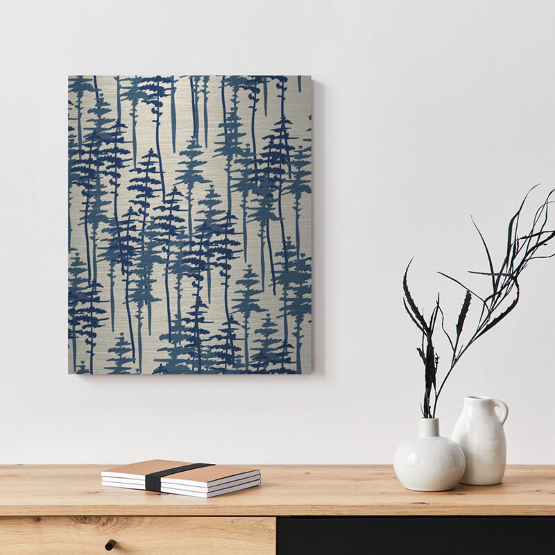 Metallbild_Baummuster_gebürstet Metallbild Baummuster