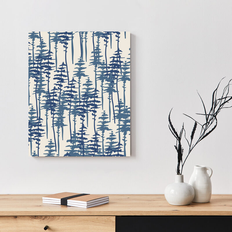 Metallbild_Baummuster_weiß Metallbild Baummuster