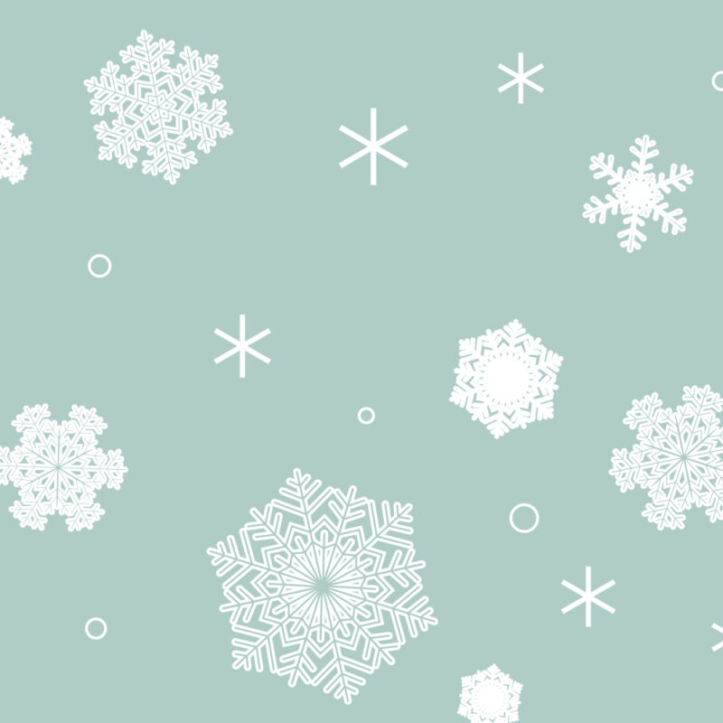 Schneeflocken_Detail Kindertapete Schneeflocken