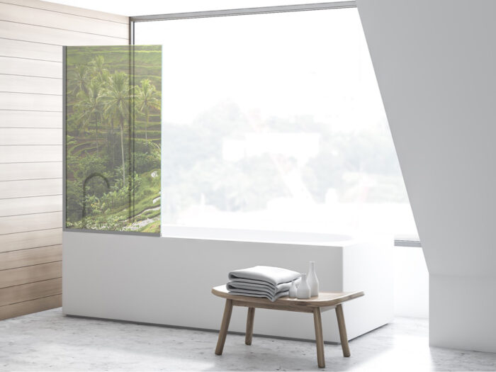 Badezimmerglas_Bali_80x140 Duschtrennwand für Badewannen Bali