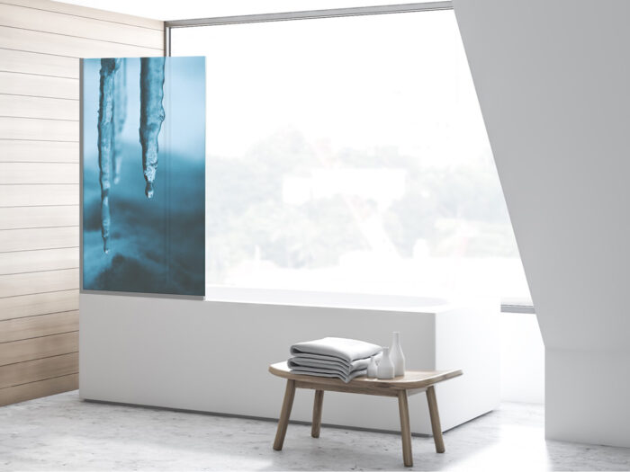 Badezimmerglas_Eiszapfen_80x140 Duschtrennwand für Badewannen Eiszapfen