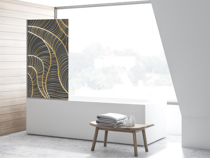 Duschtrennwand für Badewannen Golden Lines