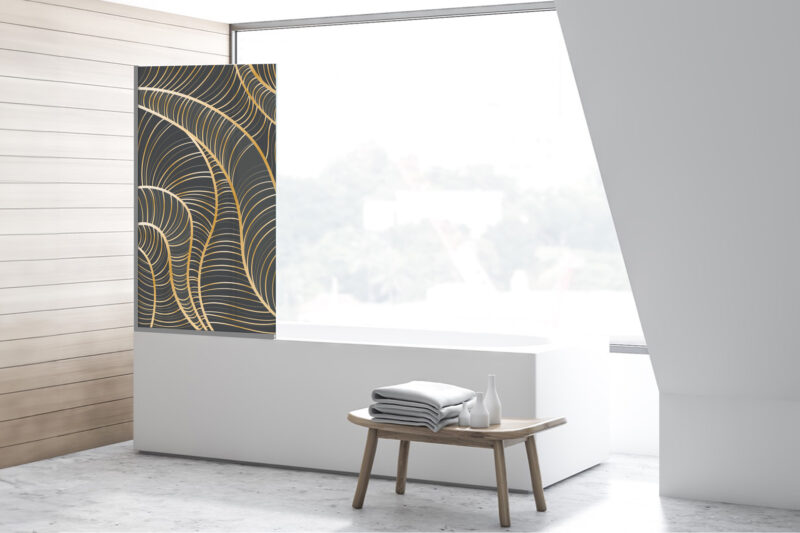 Duschtrennwand für Badewannen Golden Lines