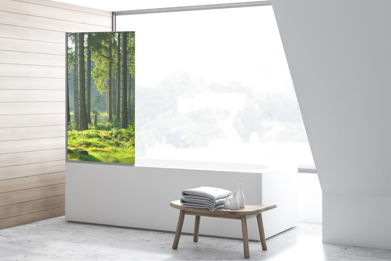 Duschtrennwand für Badewannen Lichtwald