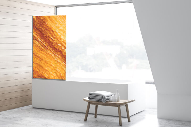 Duschtrennwand für Badewannen Onyx