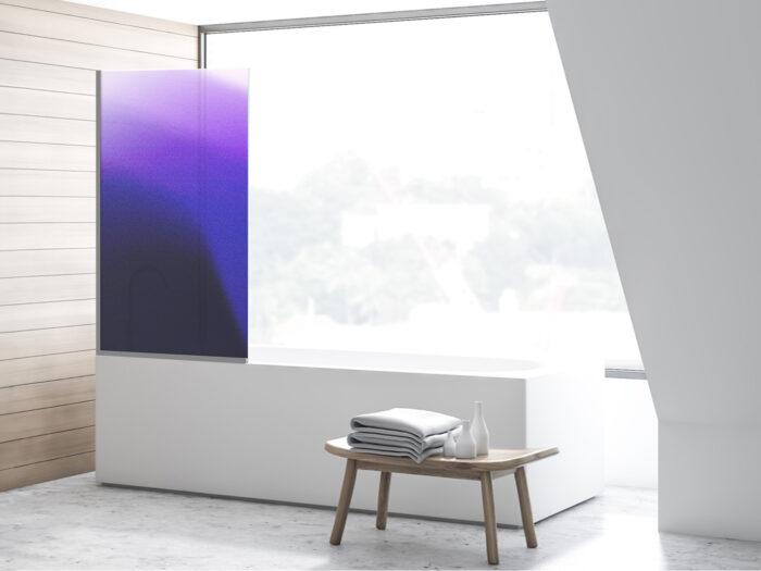 Duschtrennwand für Badewannen Violet Nightfall