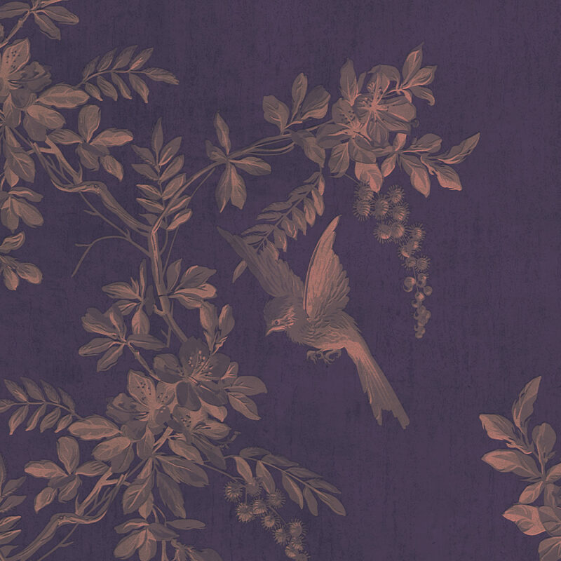 Detail_Velvet-Garden-lila Tapete Vintage-Garden lila