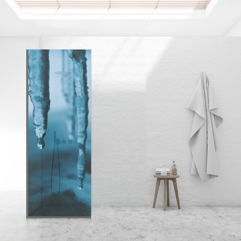 Duschtrennwand_80x120_Eiszapfen Duschtrennwand für Walk-in Duschen Eiszapfen