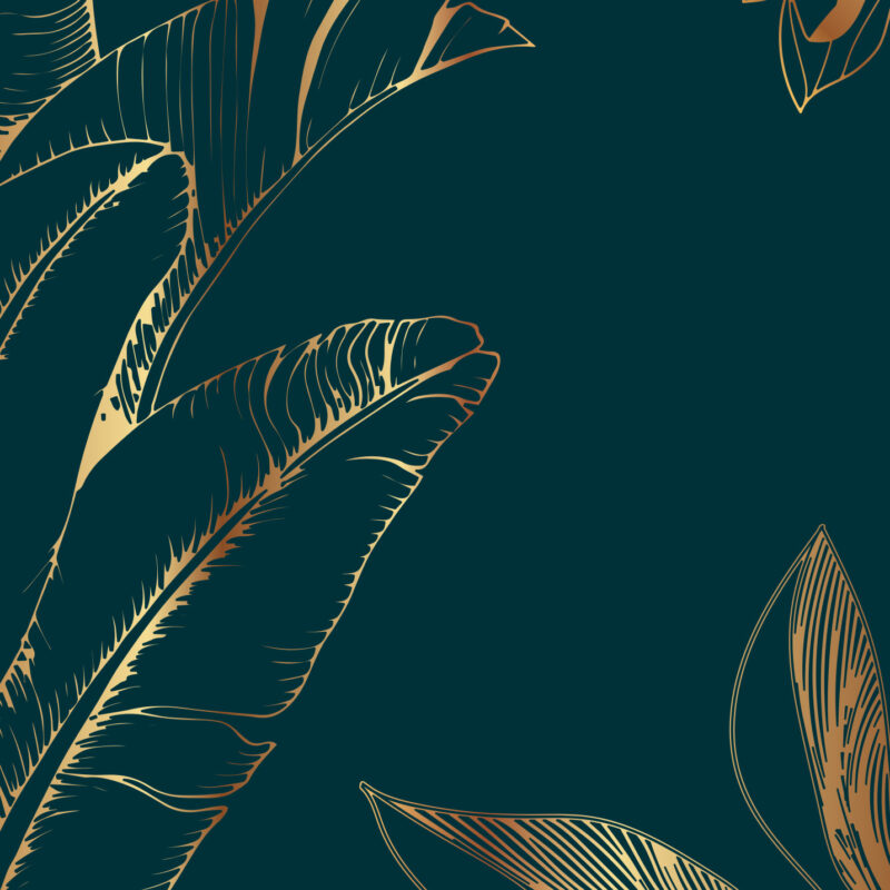 Wandverkleidung Golden Flowers